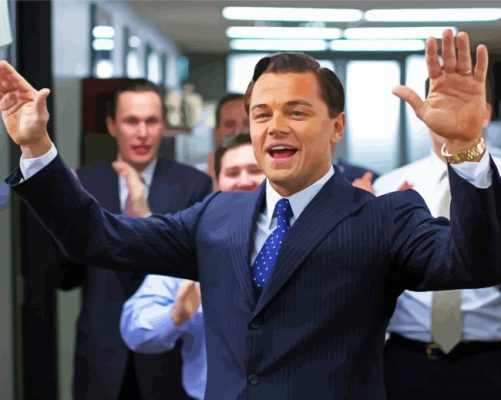 wolf of wall street leonardo dicaprio paint by number