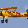 Yellow Bi Plane Paint by numbers
