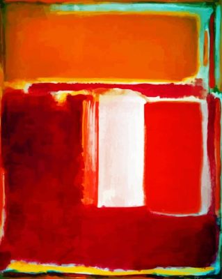 yellow cherry orange by Rothko paint by number