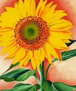 A Sunflower From Maggie Georgio O Keefe paint by numbers