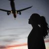 Airplane Girl Silhouette Paint by numbers