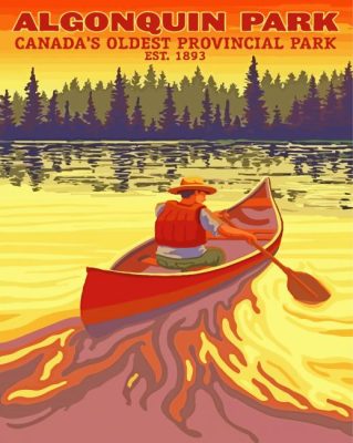 Algonquin poster paint by number