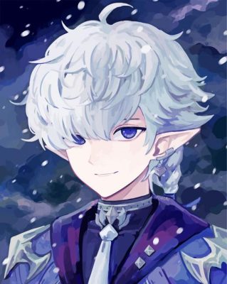 Alphinaud Leveilleu final fantasy paint by numbers