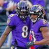 Baltimore Ravens Players paint by number