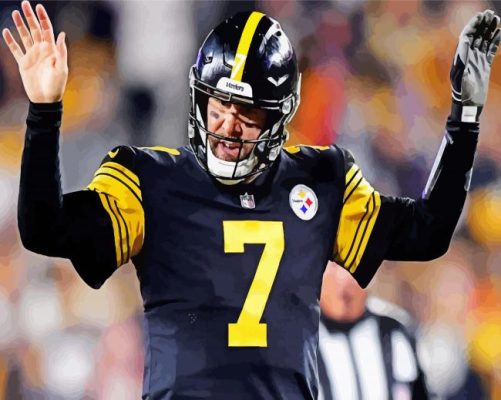 Ben roethlisberger player paint by numbers