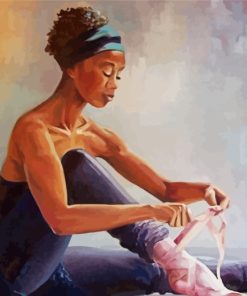 Black Ballerina paint by numbers