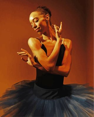 Black Ballerina Lady paint by numbers