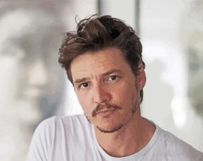 Chilean American Actor Pedro pascal paint by number