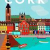 Cork Ireland Poster paint by numbers