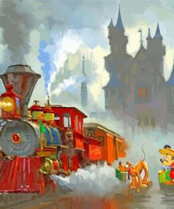 Disney Train paint by numbers