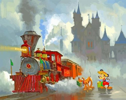 Disney Train paint by numbers