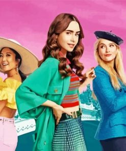 Emily In Paris Actresses paint by numbers