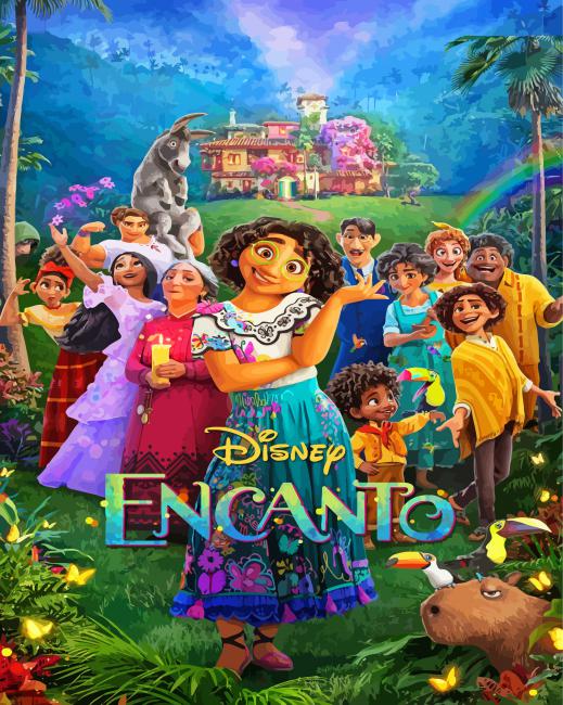 Encanto Disney A3 Paint by Numbers