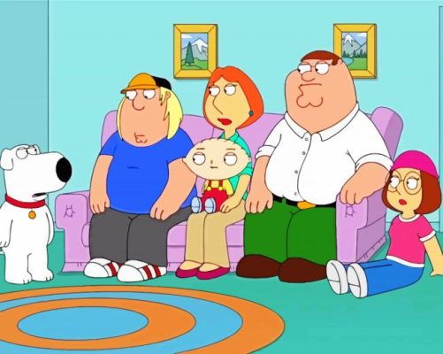 Family Guy Animated Sitcom paint by numbers