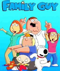 Family Guy Animated Movie paint by numbers