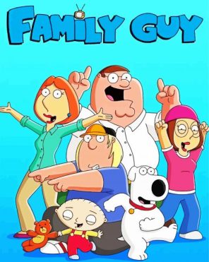 Family Guy Animated Movie Paint By Numbers - Numeral Paint Kit