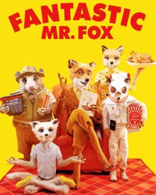 Fantastic Mr Fox Poster paint by numbers