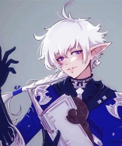 Final Fantasy Alphinaud Leveilleur paint by numbers
