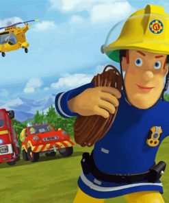 Fireman sam Paint by numbers - Numeral Paint Kit