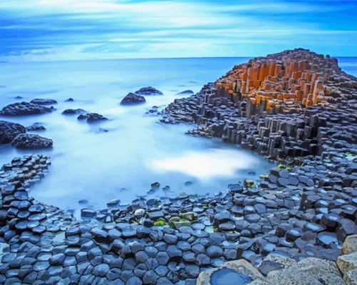 Giants causeway Northern Ireland paint by numbers