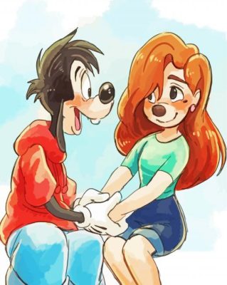 Romance Goofy paint by number
