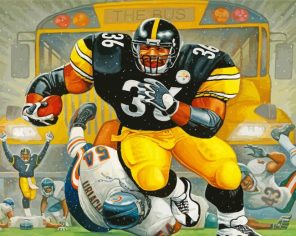 Jerome Bettis art paint by numbers