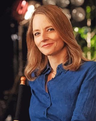 Jodie Foster Paint by numbers