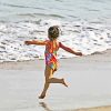 Little Girl Running To Beach paint by numbers