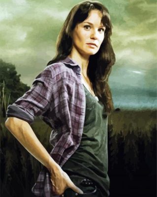 Lori Grimes character paint by number