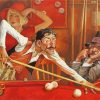Man Playing Pool Art paint by number