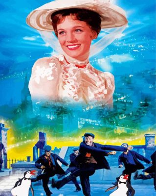 Mary Poppins Film paint by numbers
