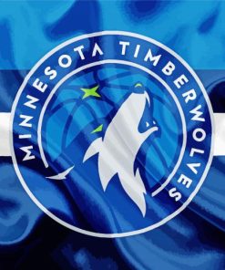 Minnesota Timberwolves Logo paint by numbers