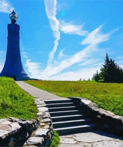 Mt Greylock in Massachusetts Landscape paint by numbers