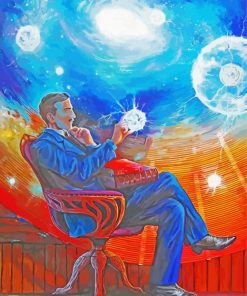 Nikola Tesla Art Paint by numbers