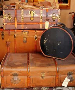 Old Travel Cases paint by numbers