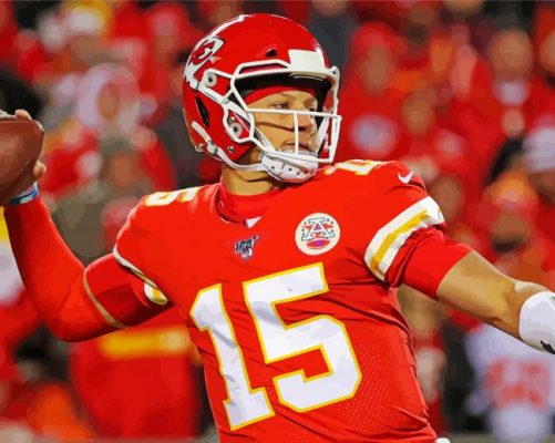 Patrick Lavon Mahomes paint by numbers