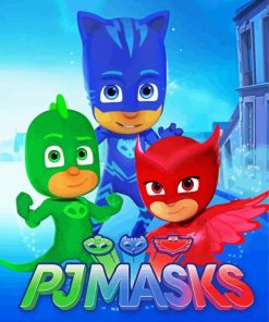 Pj Masks Animation paint by numbers