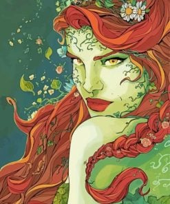 Poison Ivy Illustration paint by numbers