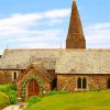 Port Isaac St Enodoc Church paint by numbers