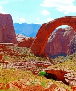 Rainbow Bridge National Monument Paint by numbers