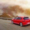 Red Volkswagen Polo On The Road paint by number