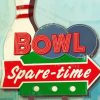 Retro Bowling Sign Abstract Walk In The Park Abstract Walk In The Park Paint by numbers