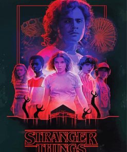Stranger Things Illustration paint by numbers