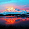 Sunset At Denali Alaska paint by numbers