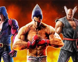 Tekken Game Characters Paint By Numbers - Numeral Paint Kit