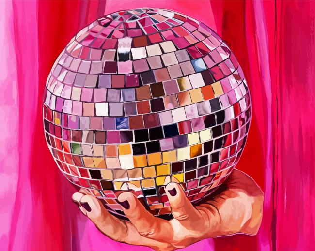 The Disco Ball Paint By Numbers - Numeral Paint Kit
