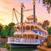 The Disneyland Steamboat paint by numbers