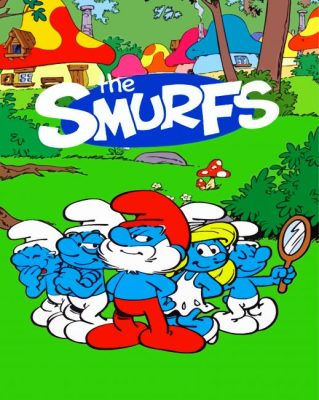 The Smurfs Animated Serie paint by numbers
