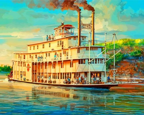 The Steamboat Art paint by numbers