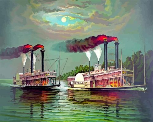 The-Steamboats paint by numbers